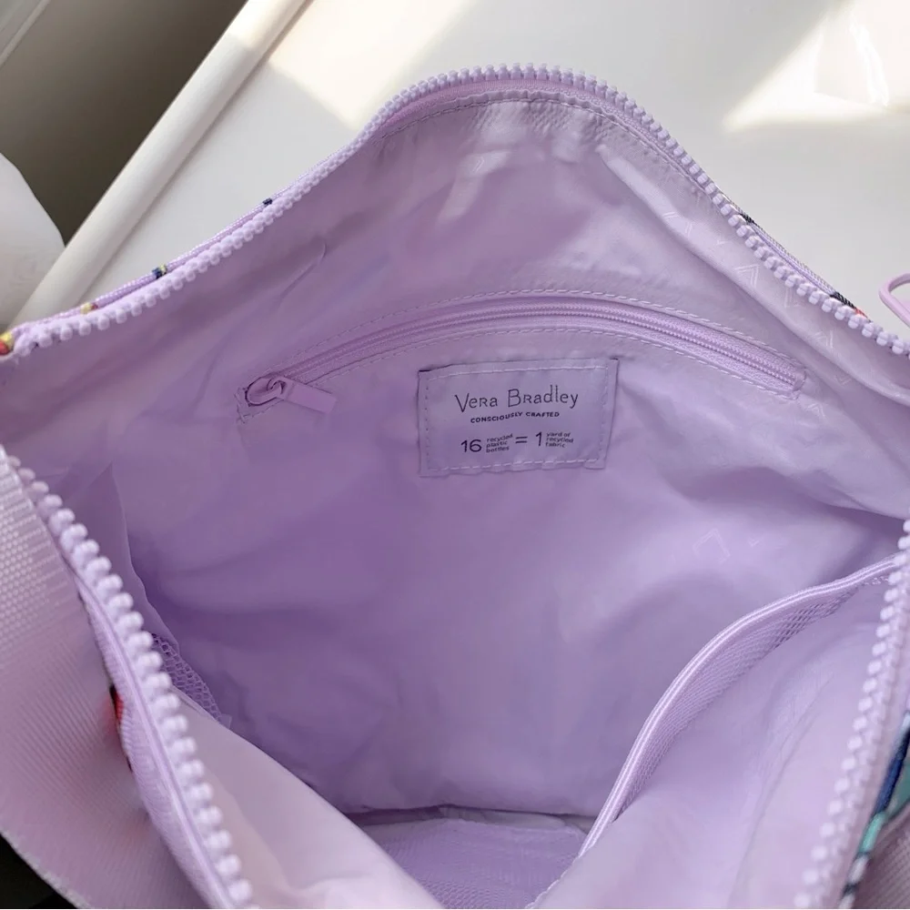 🌷 Vera Bradley ReActive Hipster in Lavender Butterflies 🦋 NWT - Picture 10 of 15
